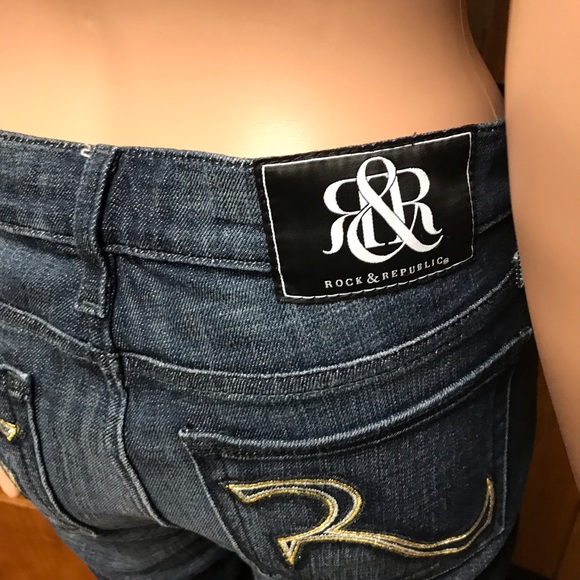 Rock & Republic Stella Jeans Size 29 blue Good Condition - Picture 6 of 15